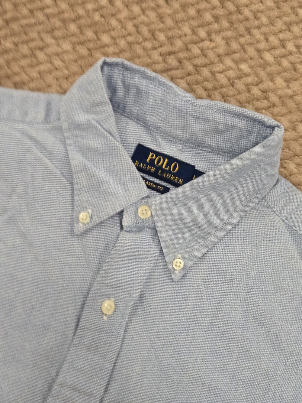Polo by Ralph Lauren Light Blue Oxford Button-Down Shirt L